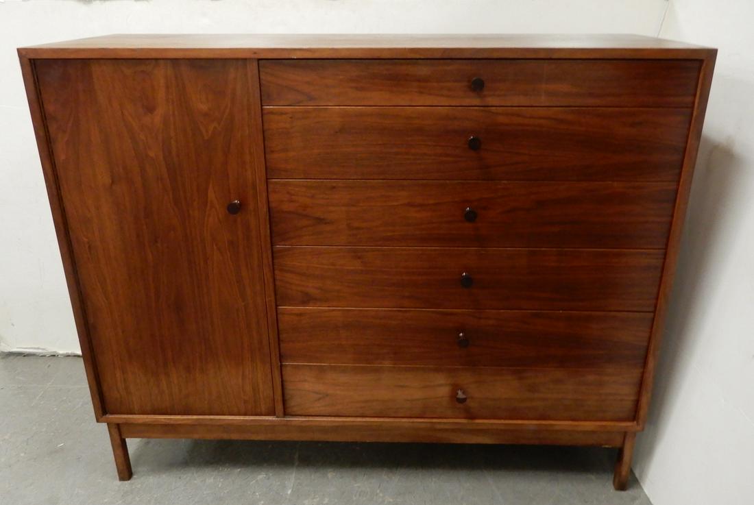 Mid century modern teak chifferobe (1 of 3)