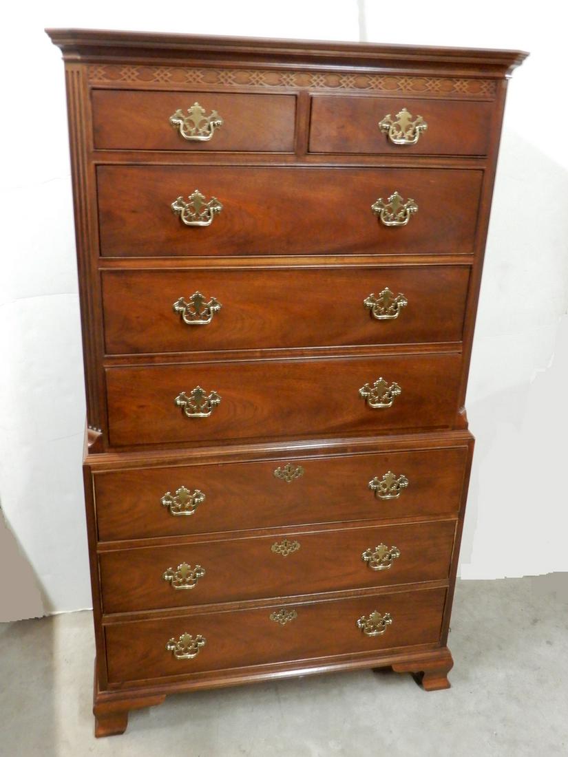 Baker mahogany chest on chest (1 of 1)