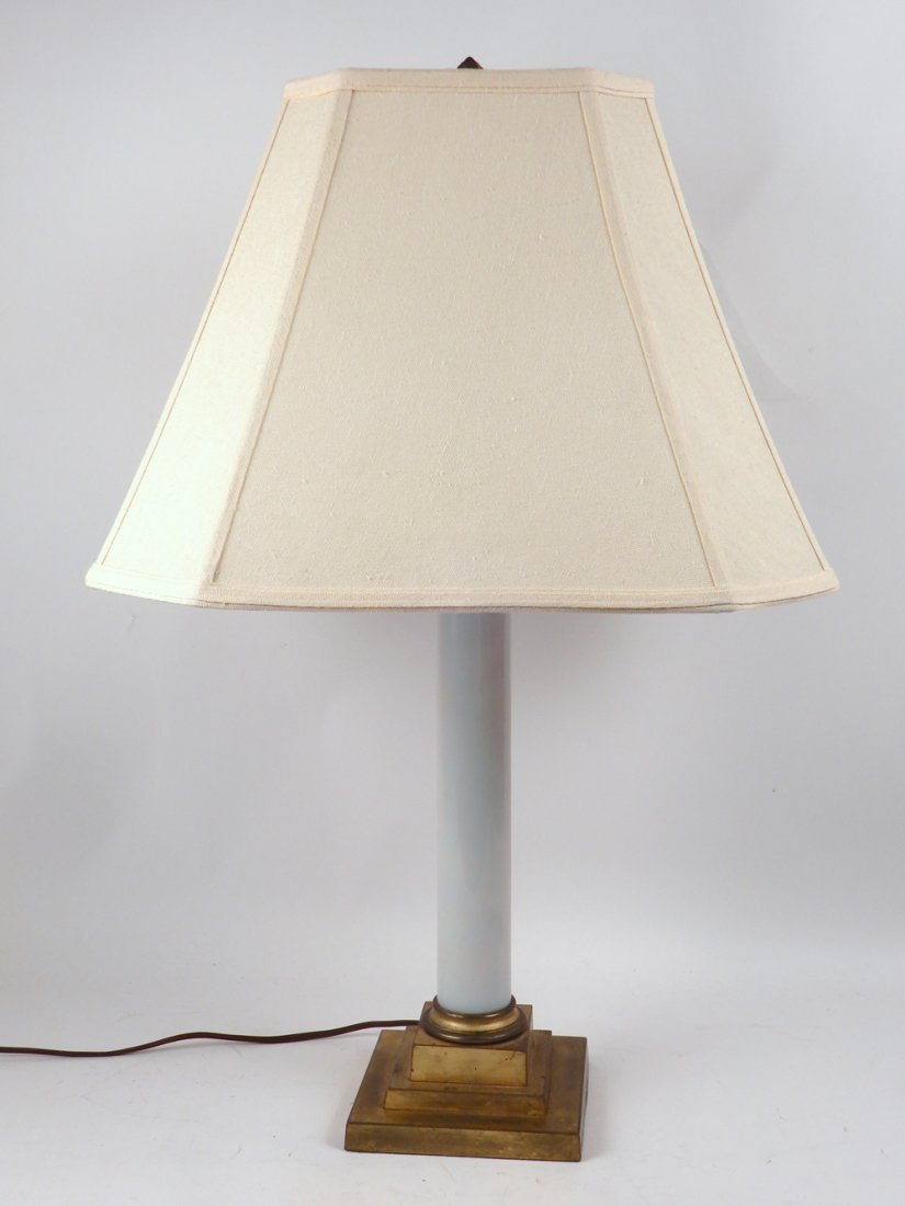 French opaline glass and bronze table lamp (1 of 1)
