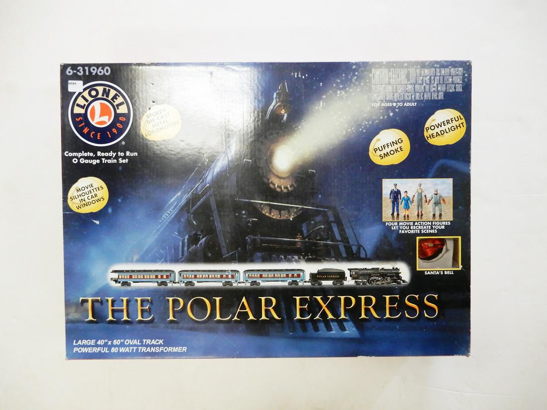 2004 Lionel O gauge set #31690 Polar Express Passenger: 2004 Lionel O gauge set #31690 Polar Express Passenger set in original set box. This is not a Bluetooth controlled set. Set consists of a #1225 die cast metal Polar Express 2-8-4 Berkshire with smoke,