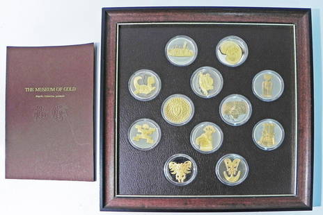 The Gold Of El Dorado by the Franklin Mint: The Gold Of El Dorado by the Franklin Mint. Proof. Limited edition. 24 K gold over sterling silver. In display. Booklet and COA's