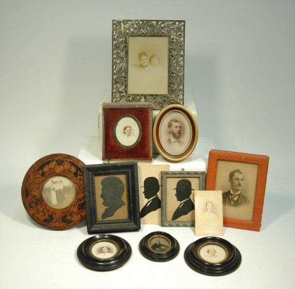 Lot mid 19th C pictures of Manderson Greib family 