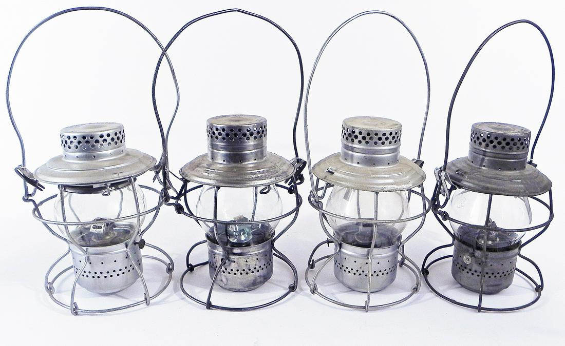 Four Handlan railroad lanterns (1 of 3)