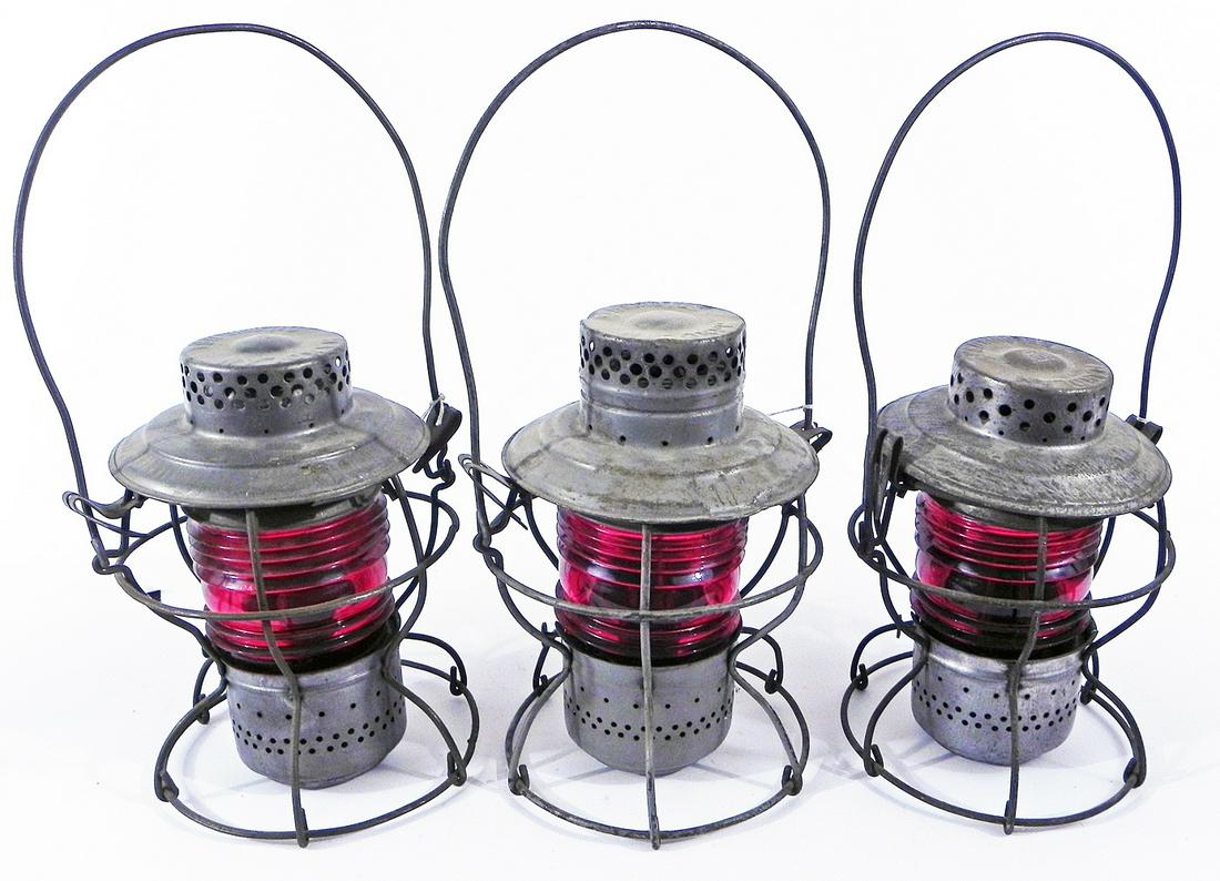 Three Handlan railroad lanterns (1 of 6)