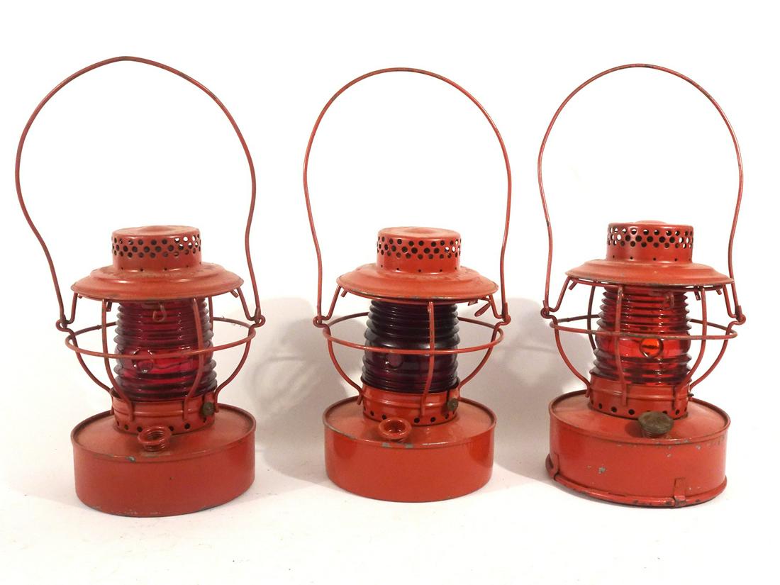 Three Handlan railroad style safety lanterns (1 of 4)