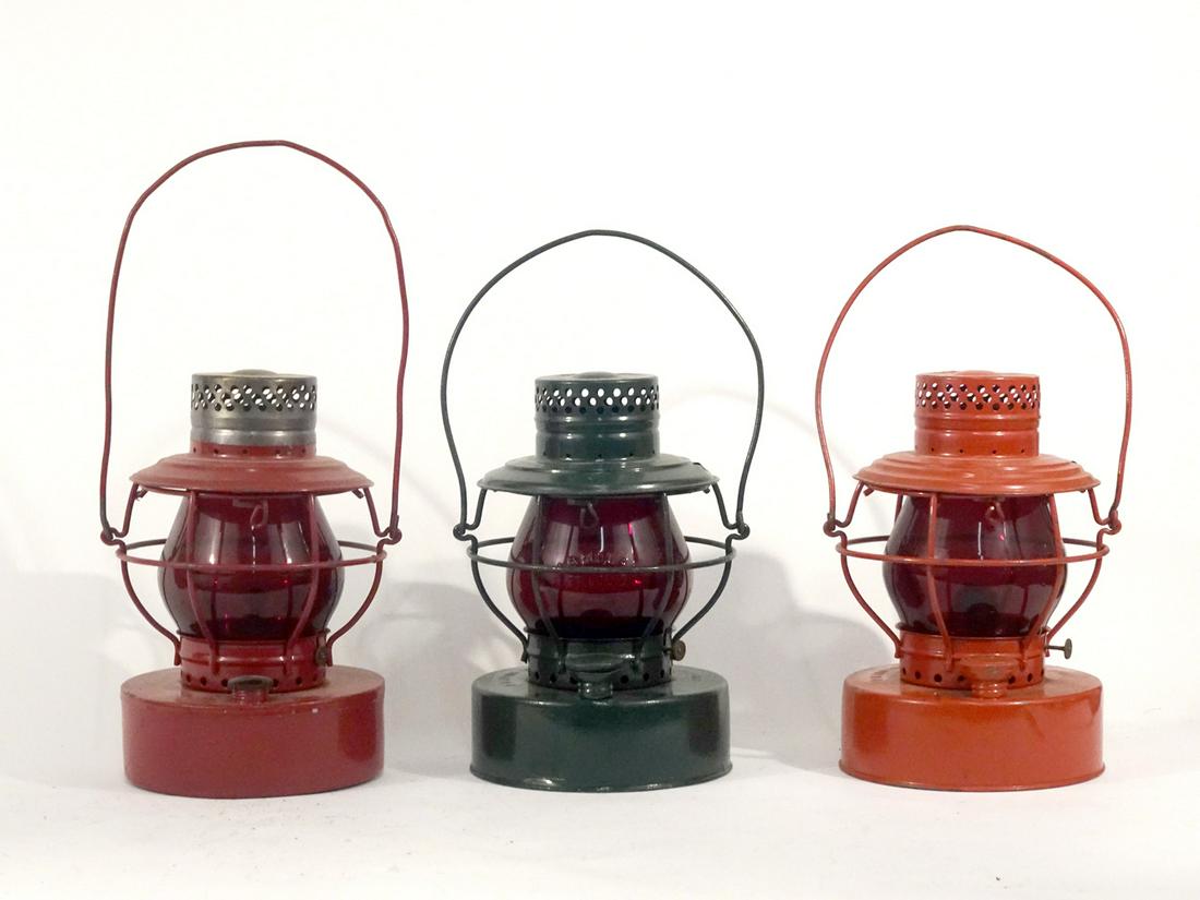 Three Handlan railroad style safety lanterns (1 of 4)