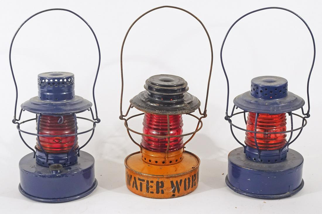 Three Handlan railroad style safety lanterns (1 of 4)