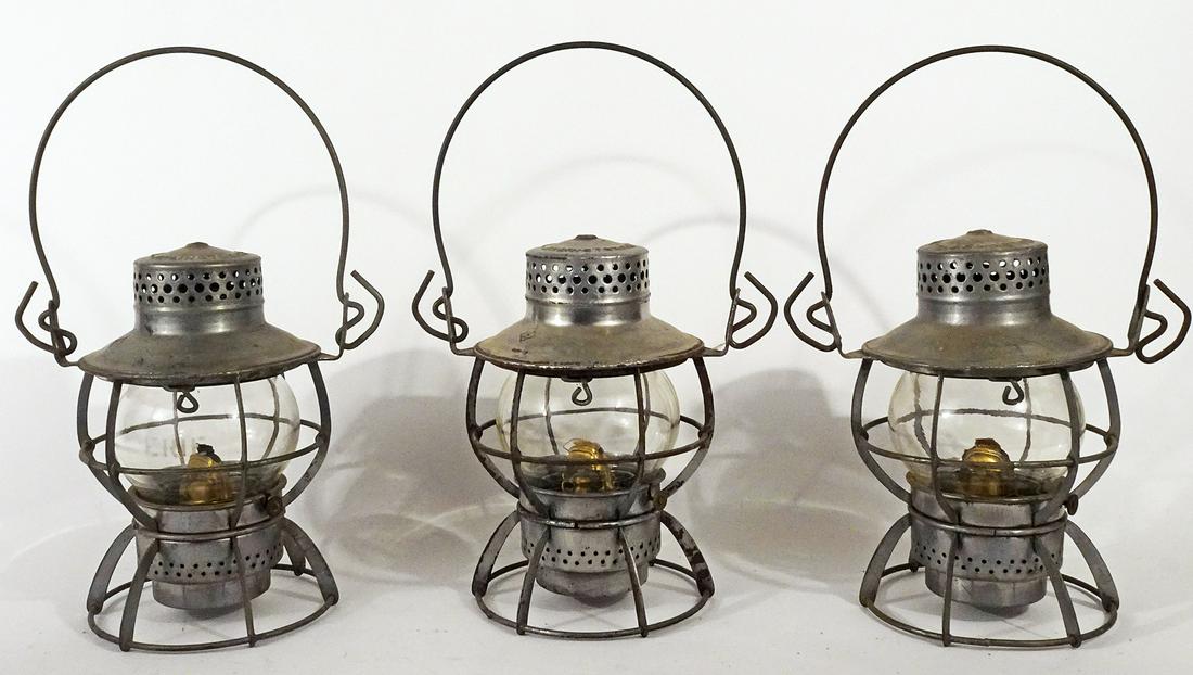 Three Dressel railroad lanterns (1 of 4)