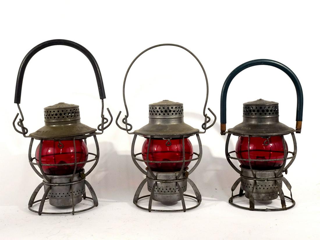 Three Dressel railroad lanterns (1 of 4)