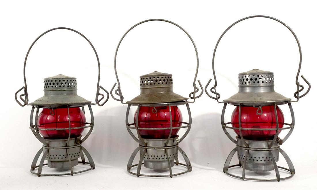 Three Dressel railroad lanterns (1 of 4)