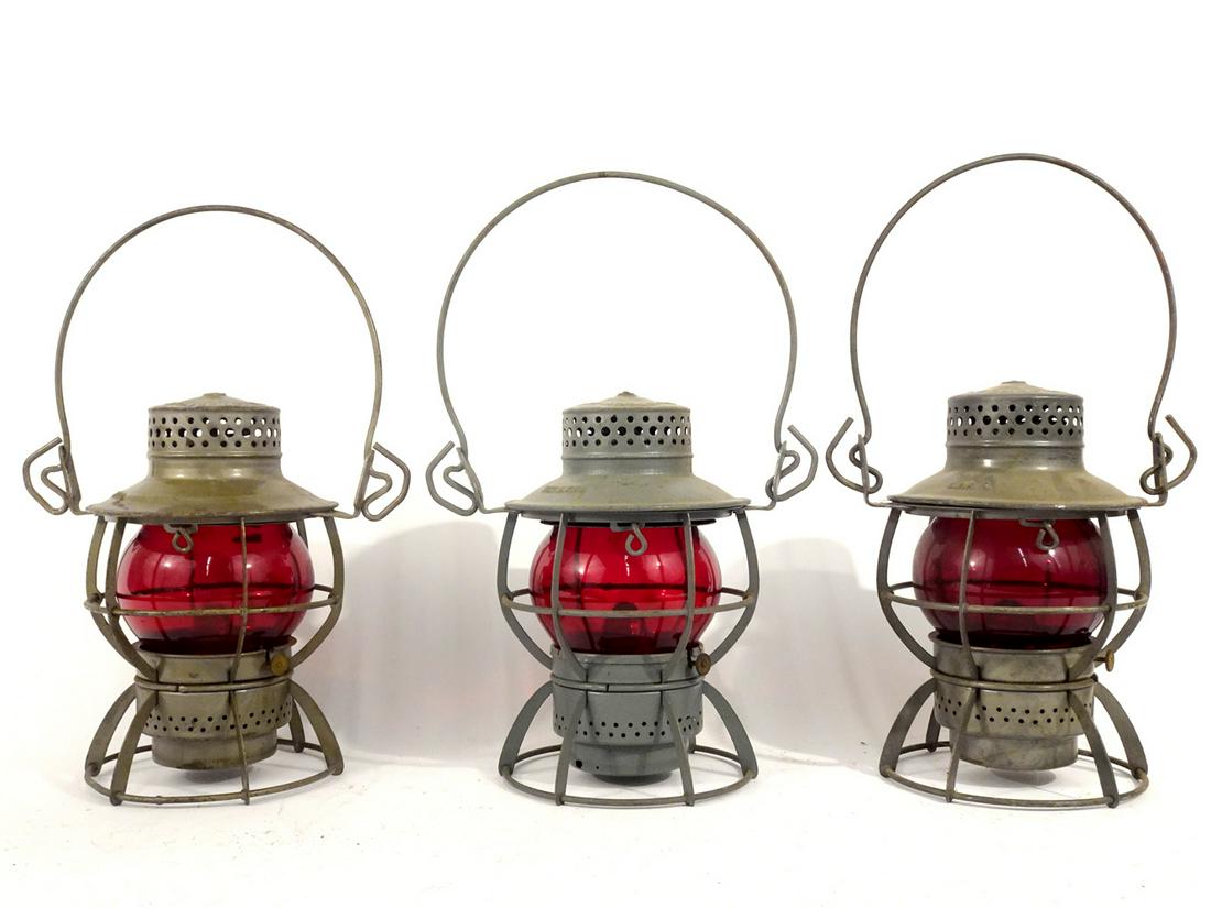 Three Dressel railroad lanterns (1 of 4)