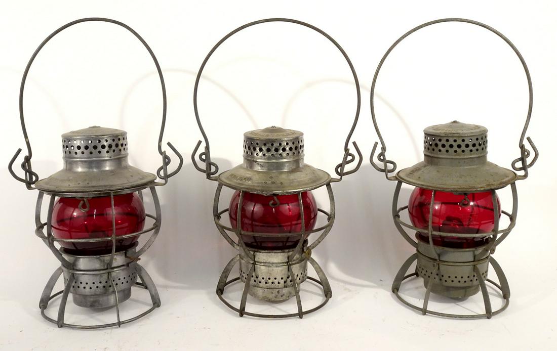 Three Dressel railroad lanterns (1 of 4)