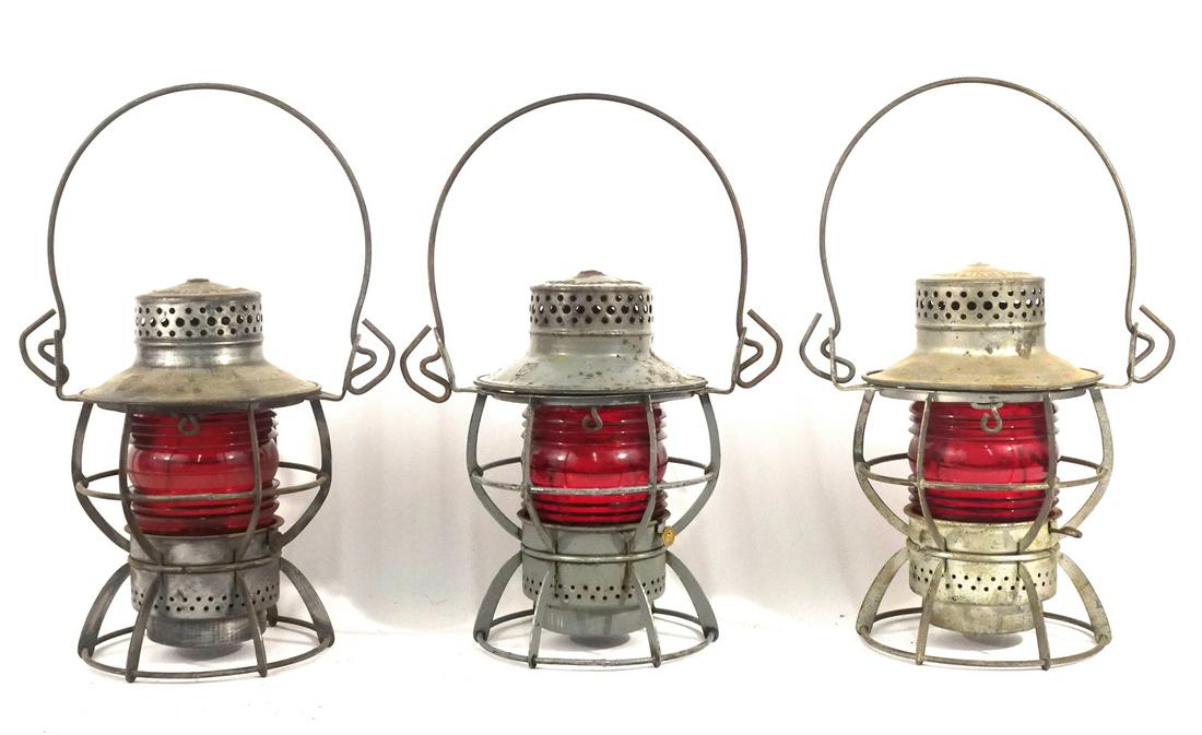 Three Dressel railroad lanterns (1 of 4)