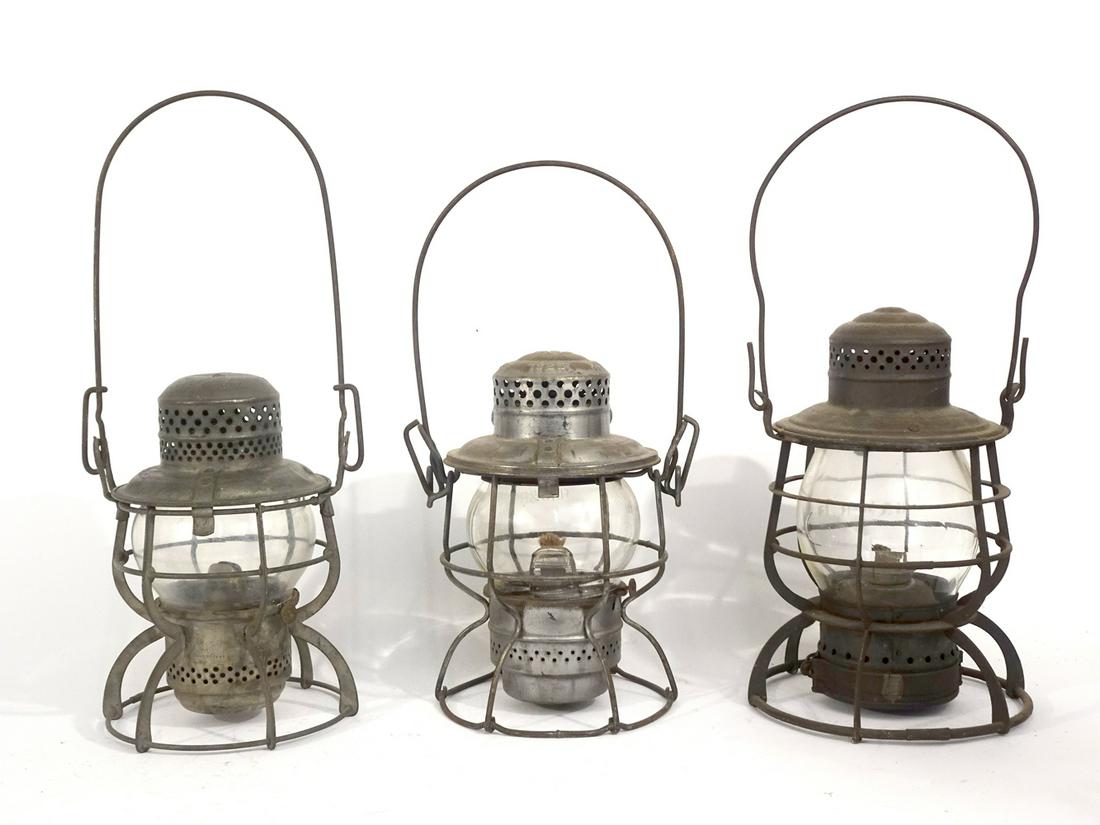 Three Armspear Mfg. Co. railroad lanterns (1 of 4)