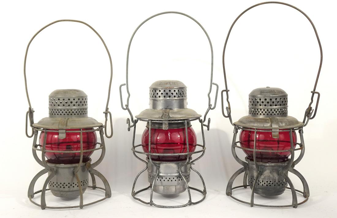 Three Armspear Mfg. Co. railroad lanterns (1 of 4)
