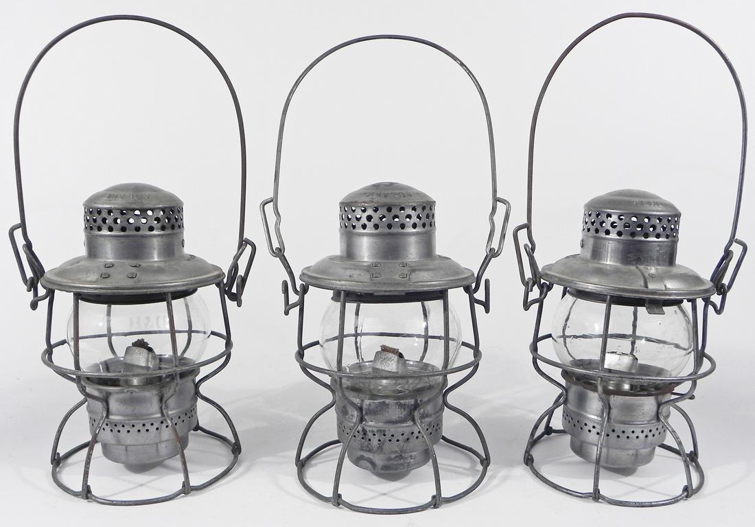 Three Adams Westlake Co. Adlake railroad lanterns (1 of 4)