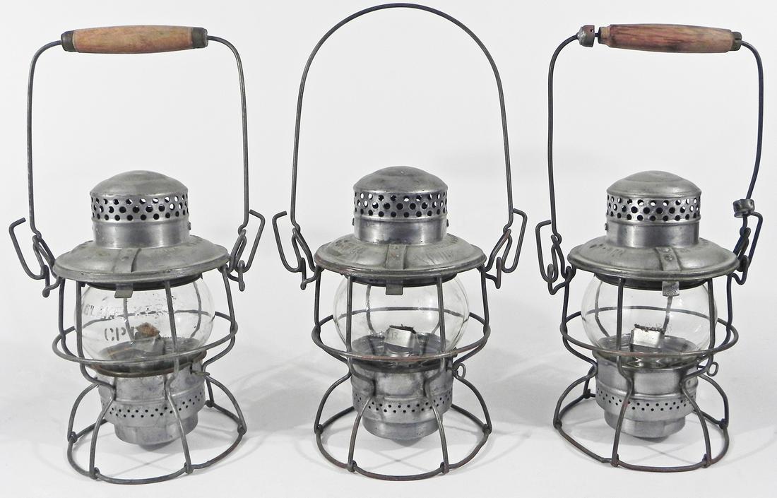 Three Adams Westlake Co. Adlake railroad lanterns (1 of 4)