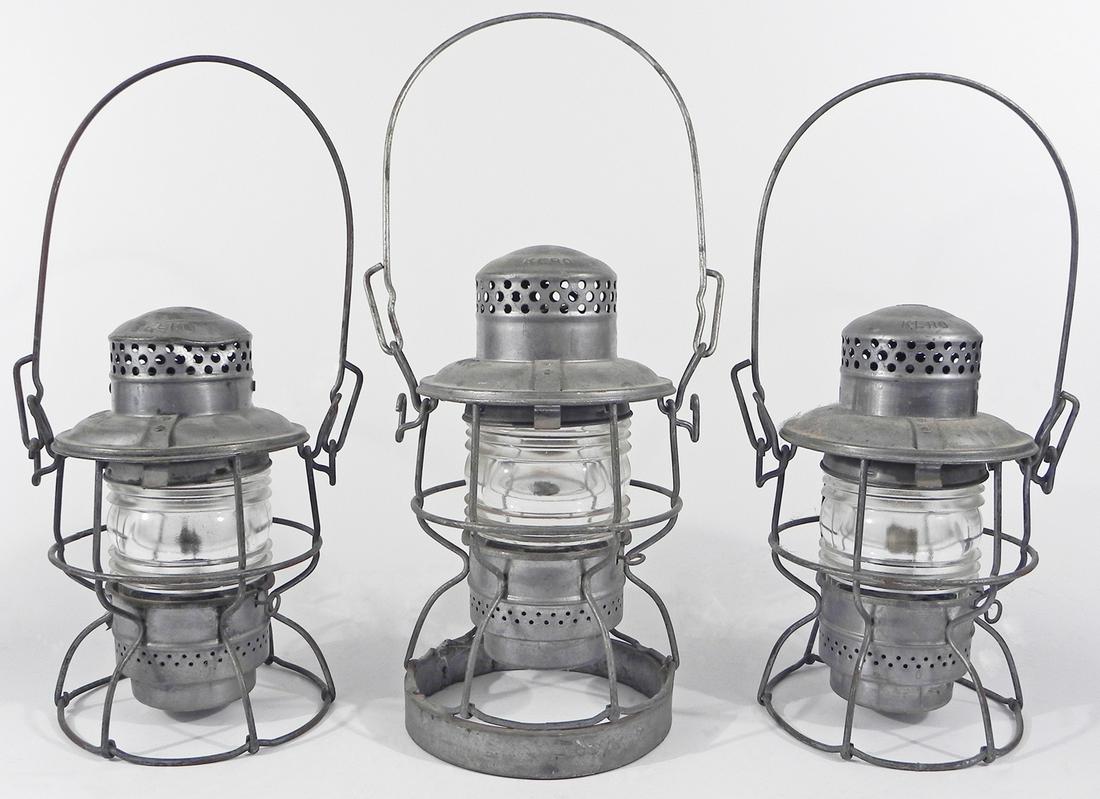 Three Adams Westlake Co. Adlake railroad lanterns (1 of 4)
