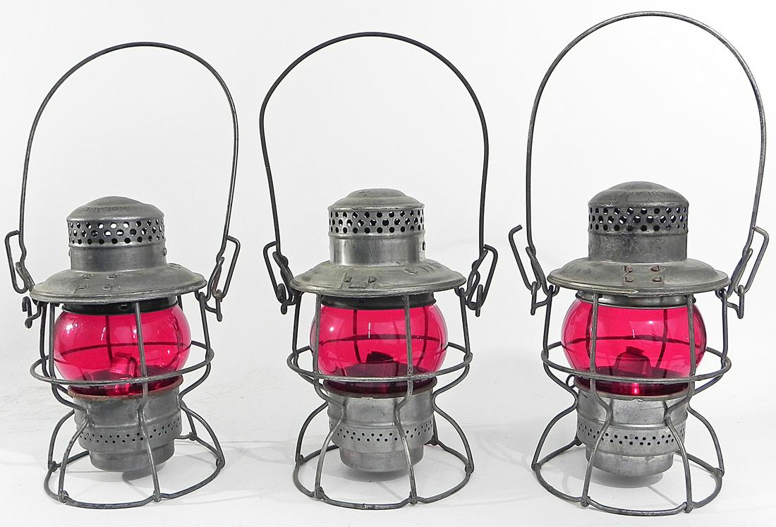 Three Adams Westlake Co. Adlake railroad lanterns (1 of 4)