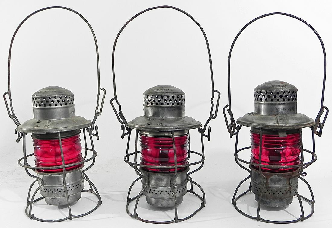 Three Adams Westlake Co. Adlake railroad lanterns (1 of 4)