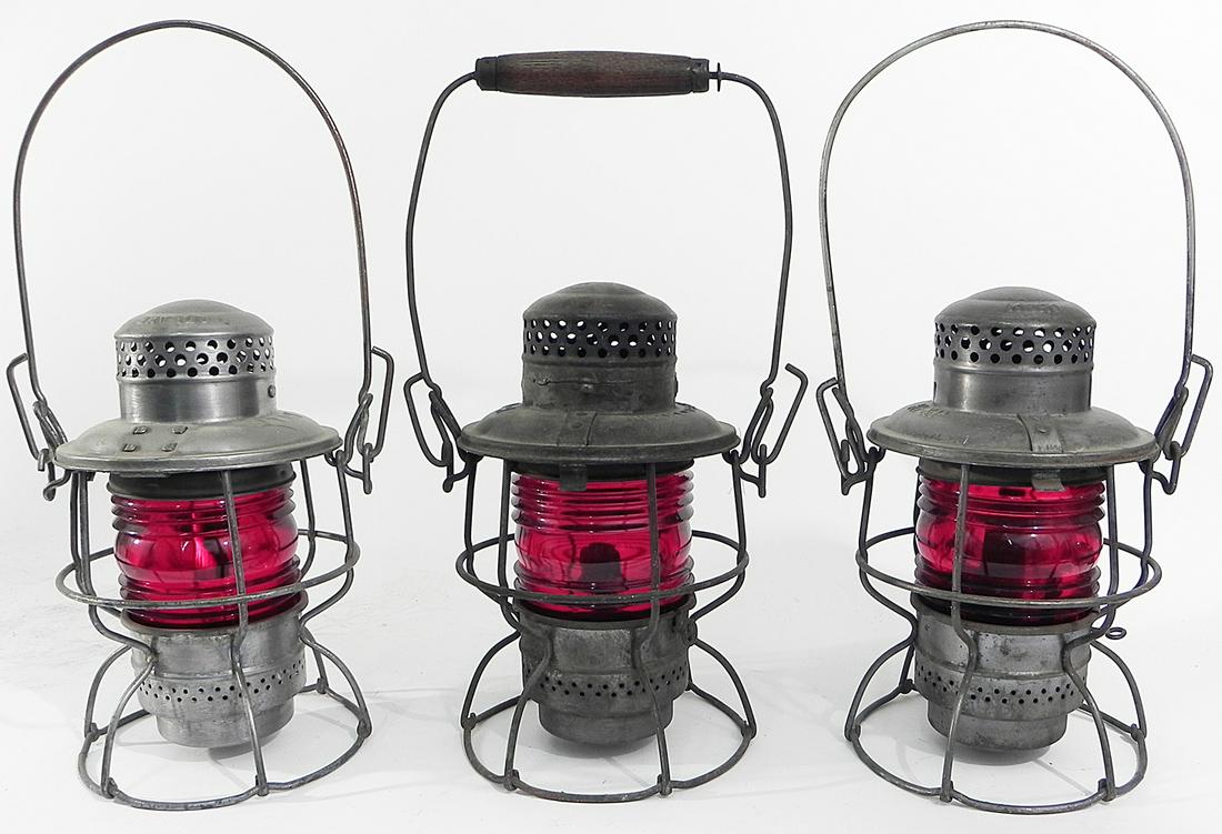 Three Adams Westlake Co. Adlake railroad lanterns (1 of 4)