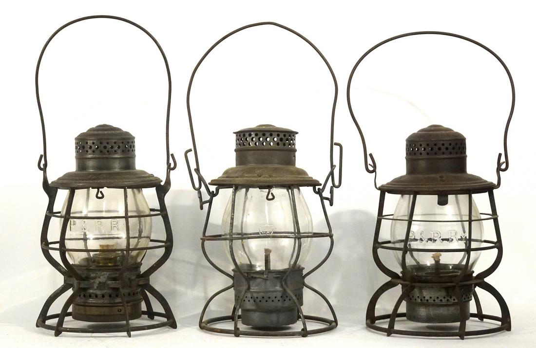 Three Adams and Westlake Co. railroad lanterns (1 of 4)