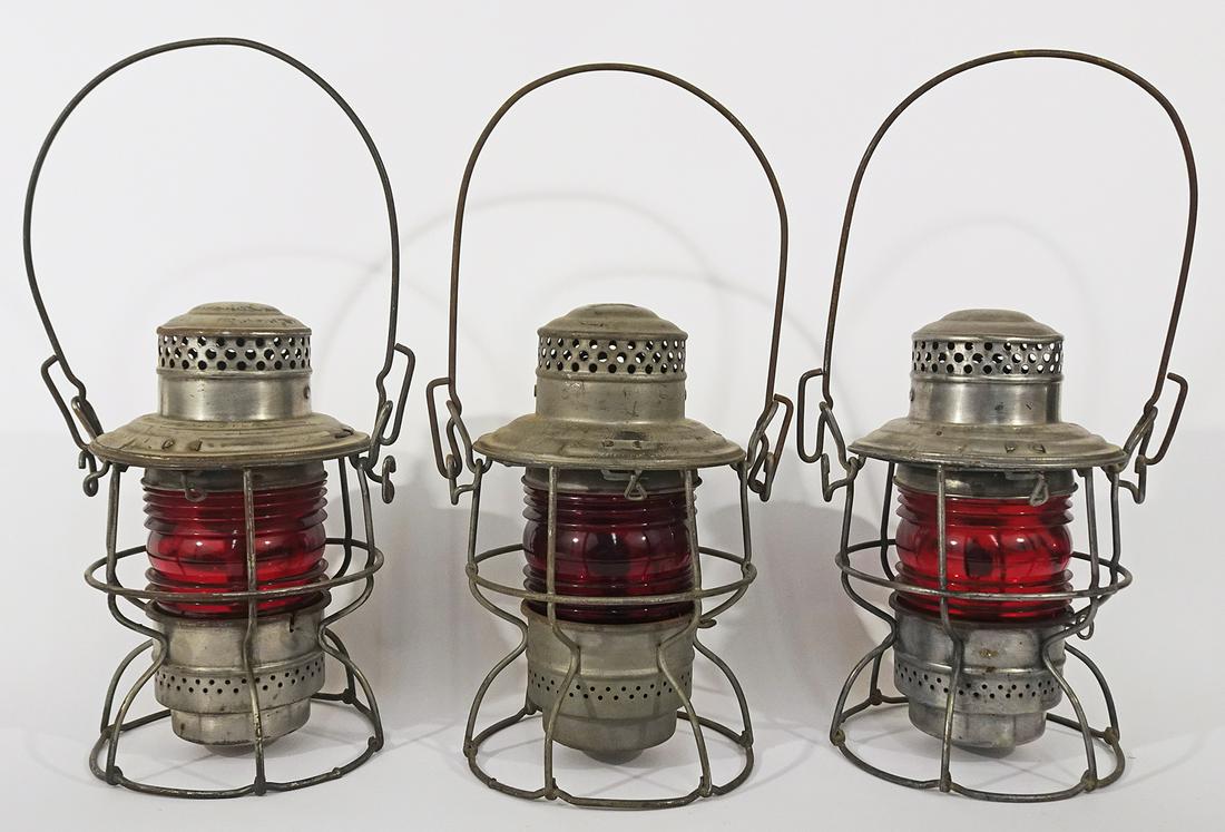 Three Adams and Westlake Co. railroad lanterns (1 of 4)