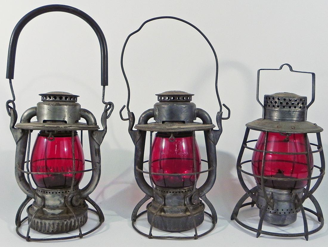 Three Dietz railroad lanterns (1 of 5)