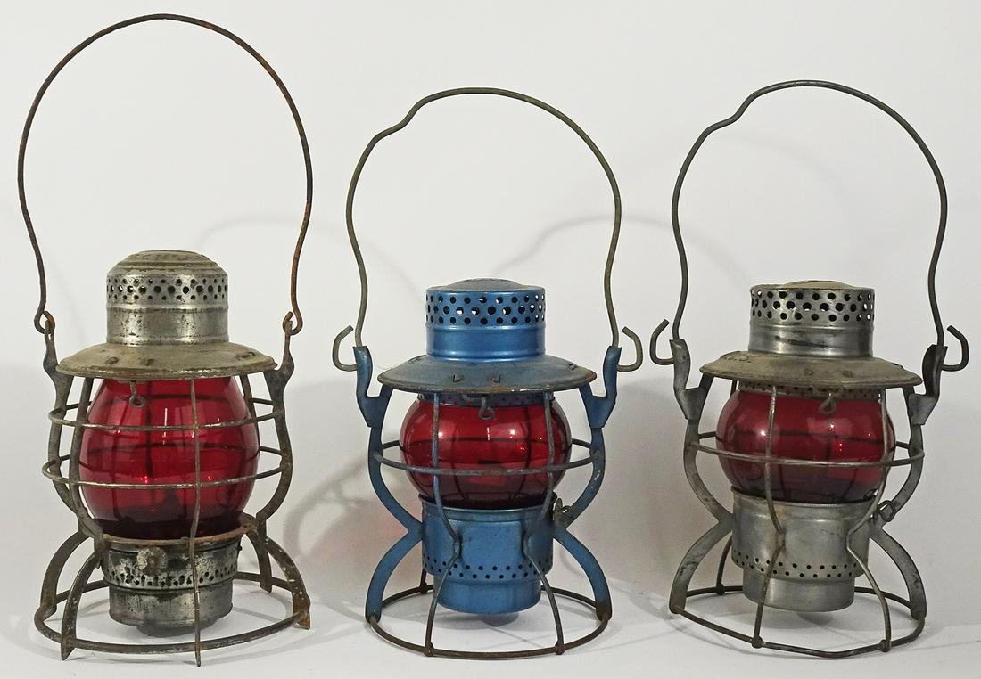 Three Dietz railroad lanterns (1 of 4)