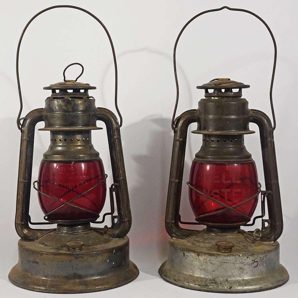 Two Dietz railroad style safety lanterns (1 of 3)
