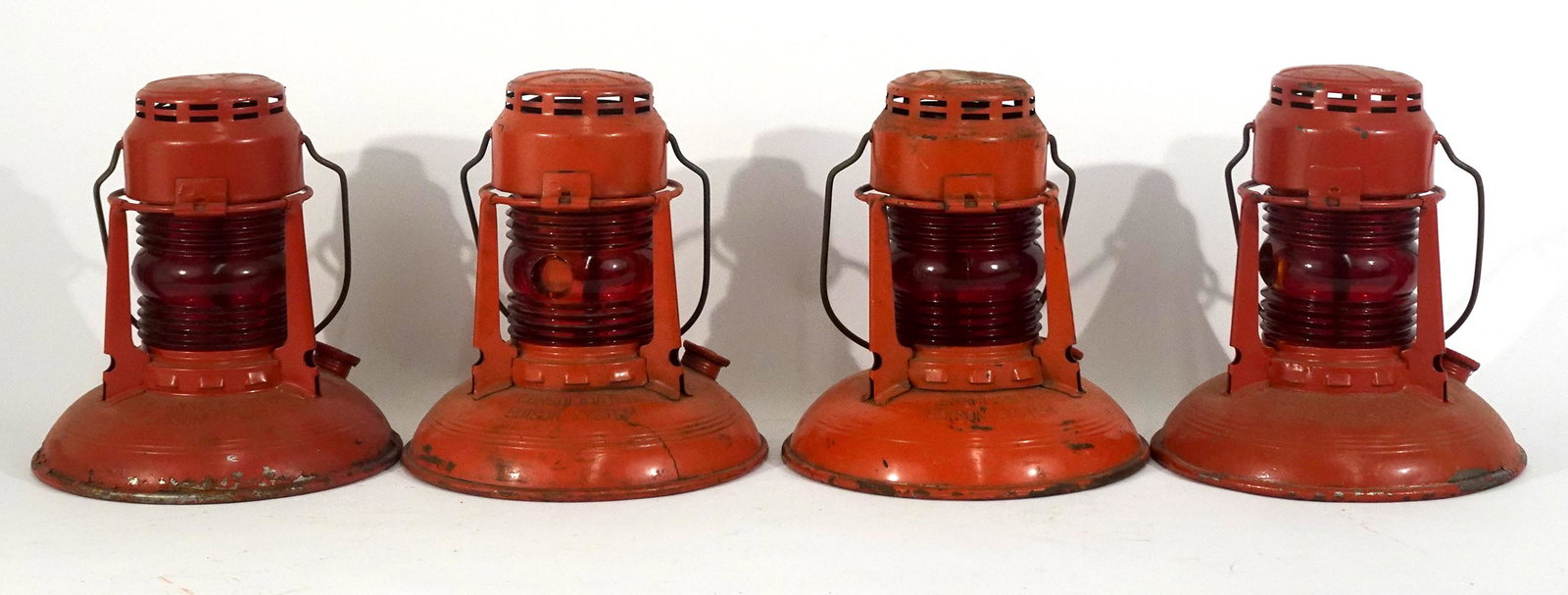 Four Dietz Traffic Gard safety lanterns (1 of 5)