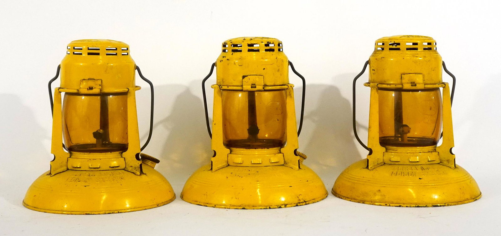 Three Dietz Traffic Gard safety lanterns (1 of 3)
