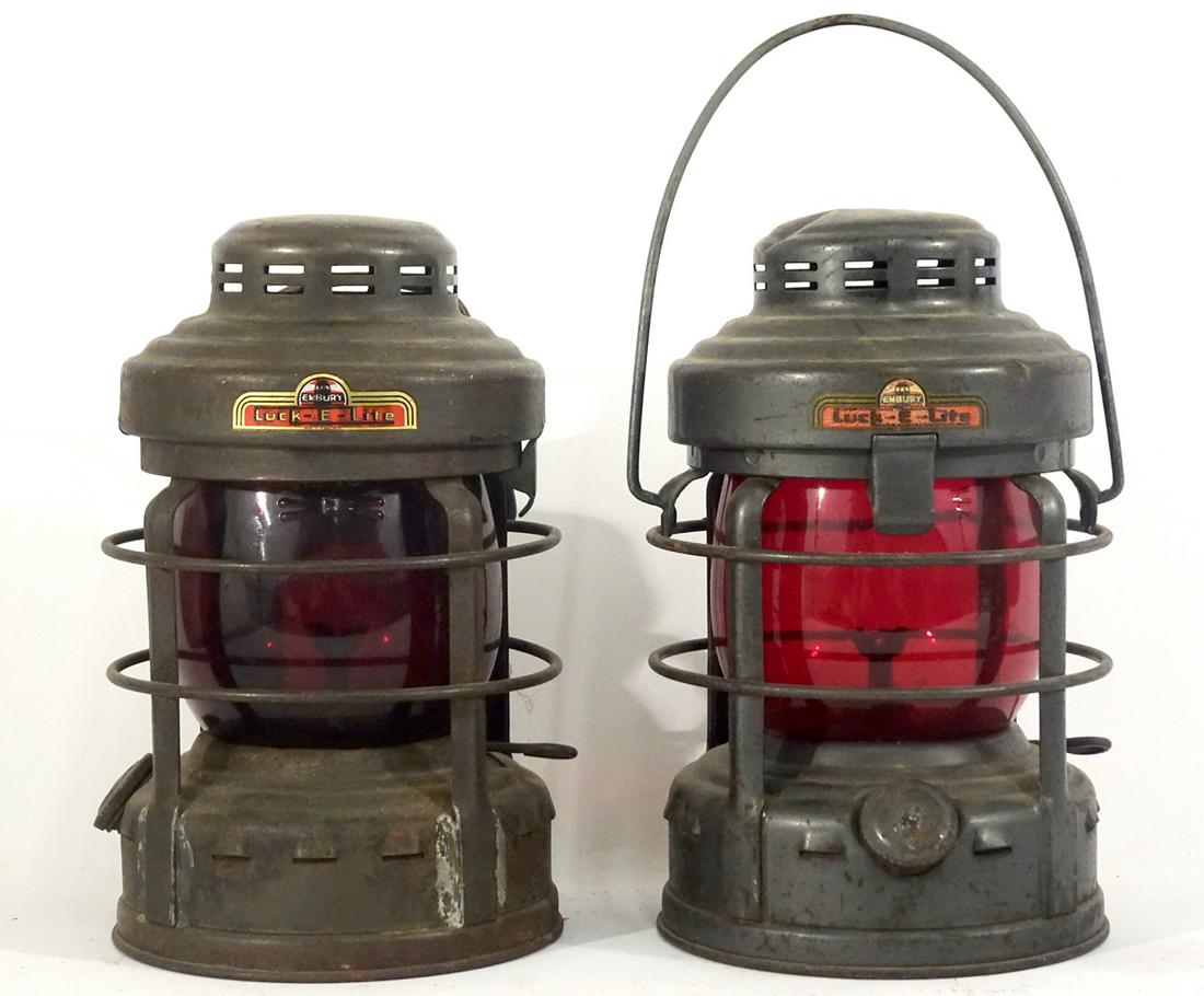 Two Embury Mfg. Co. safety lanterns (1 of 3)
