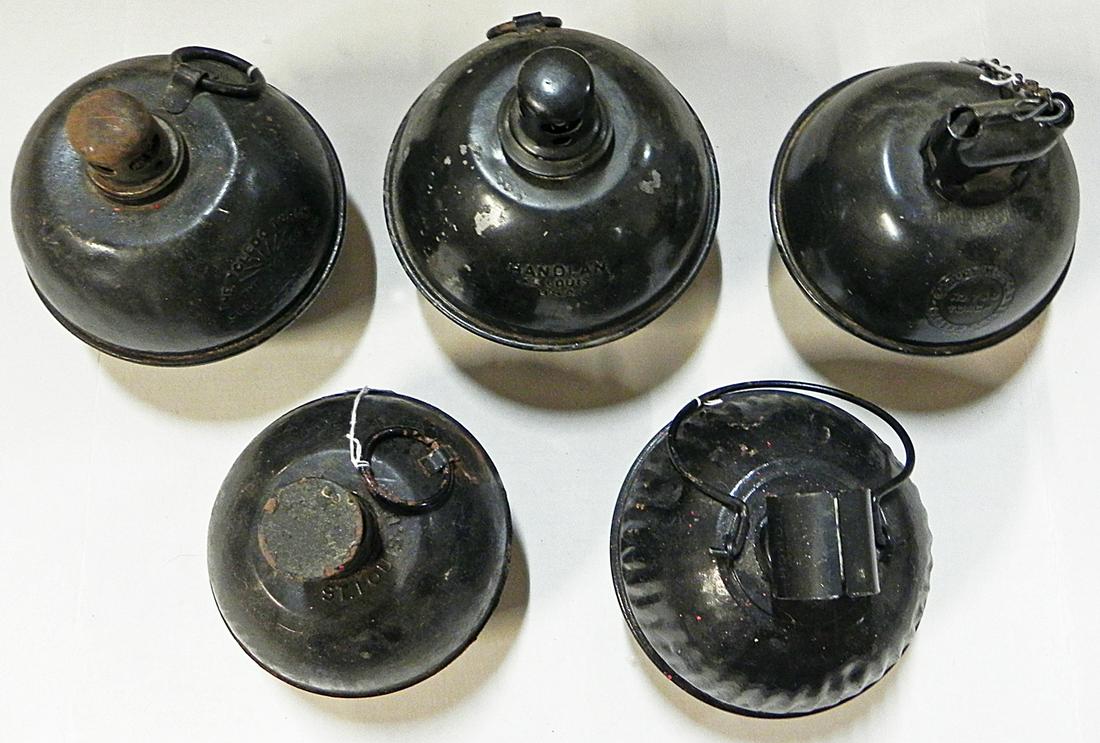 Five assorted smudge pots (1 of 2)