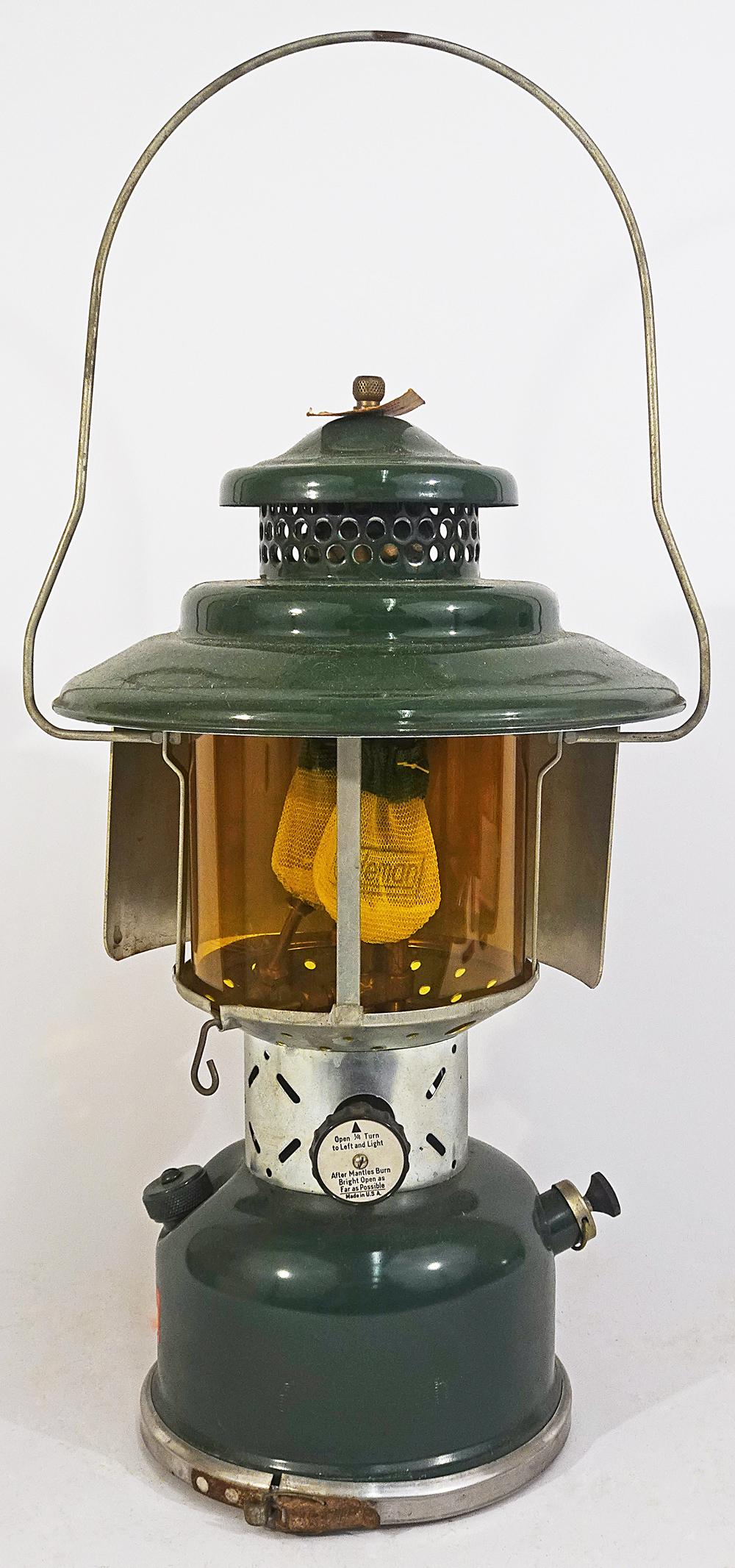 Coleman 228E camping lantern w/reflector shield (1 of 3)