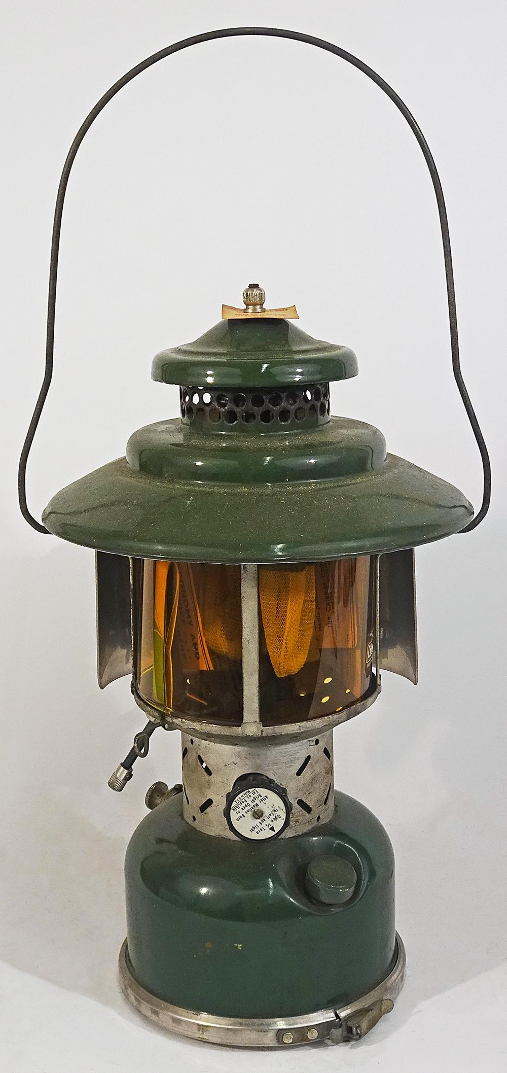 Coleman 228E camping lantern w/reflector shield (1 of 3)