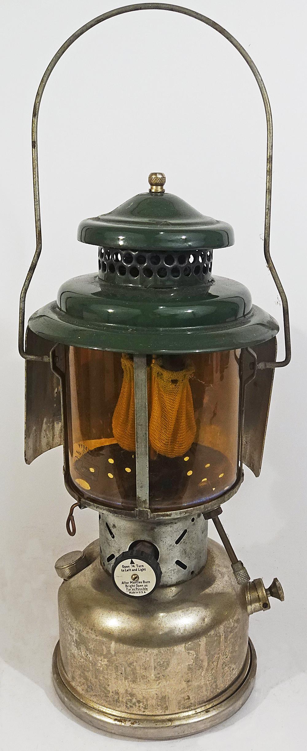 Coleman 220D camping lantern w/reflector shield (1 of 3)