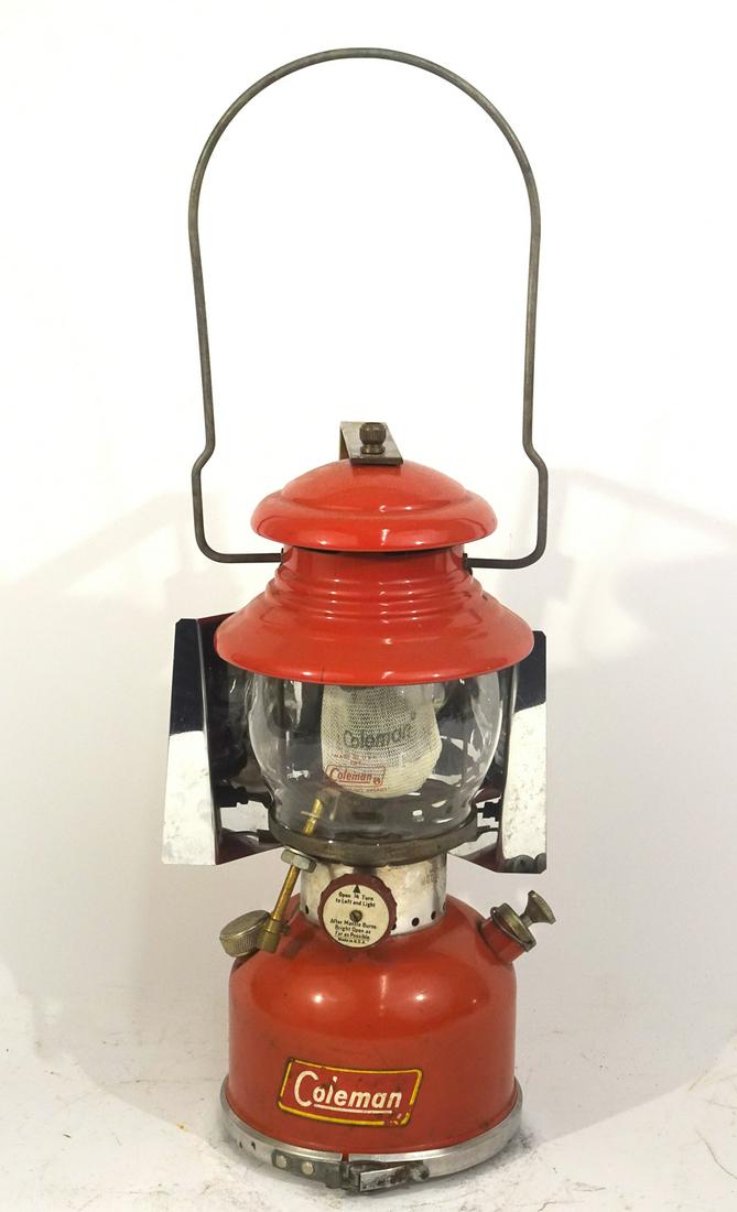 Coleman 200A camping lantern w/reflector shield (1 of 2)