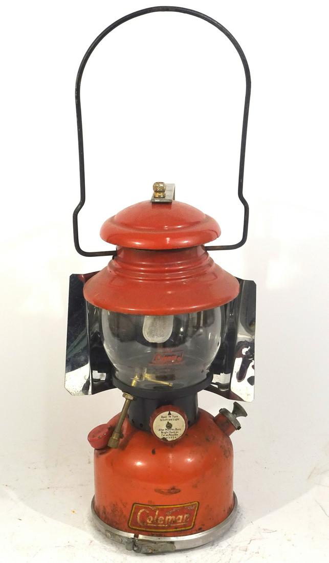 Coleman 200A camping lantern w/reflector shield (1 of 2)
