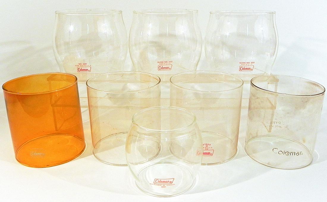 8 Coleman camping lantern globes (1 of 1)