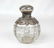 123: Sterling and etched glass perfume bottle, English - 2