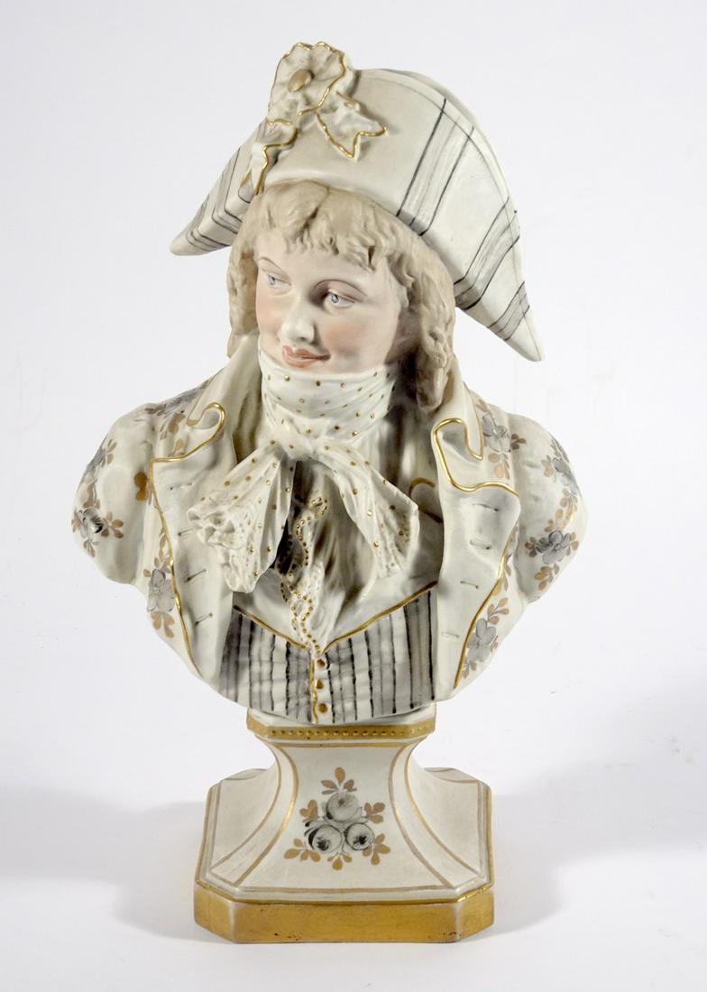 Continental porcelain hand painted bust (1 of 1)