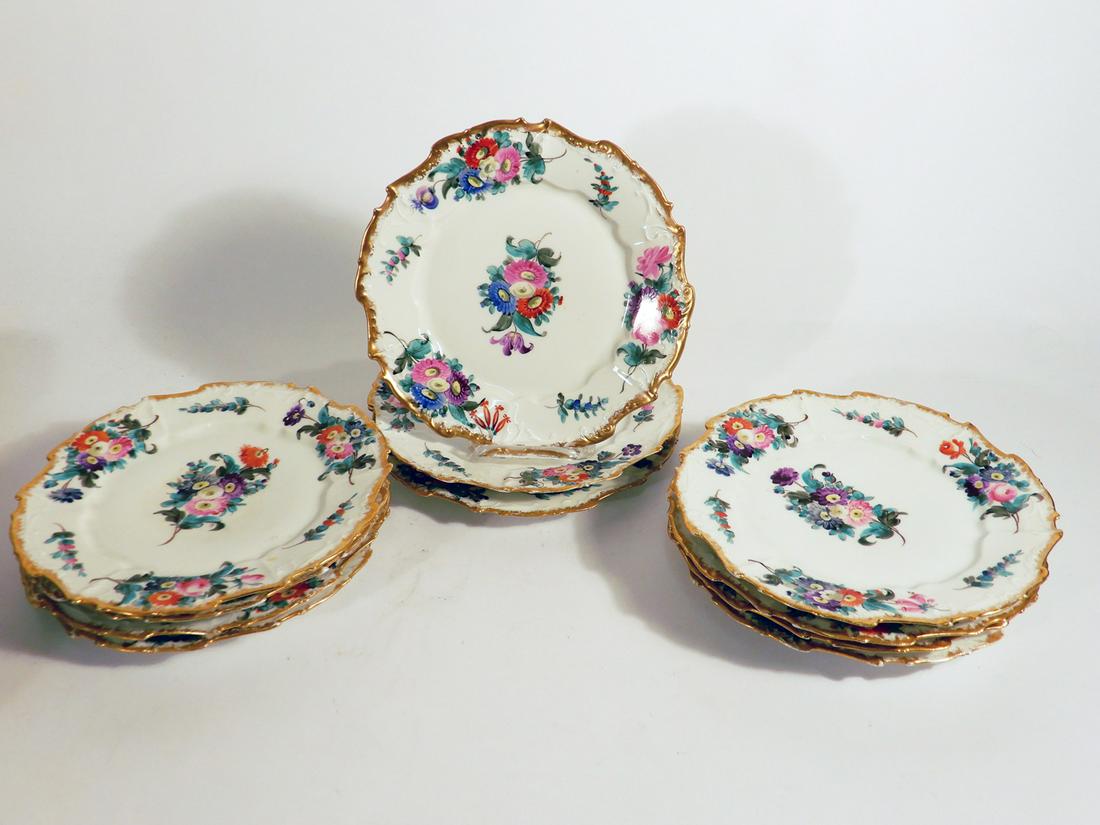 Eleven Coiffe Limoges dessert plates (1 of 1)