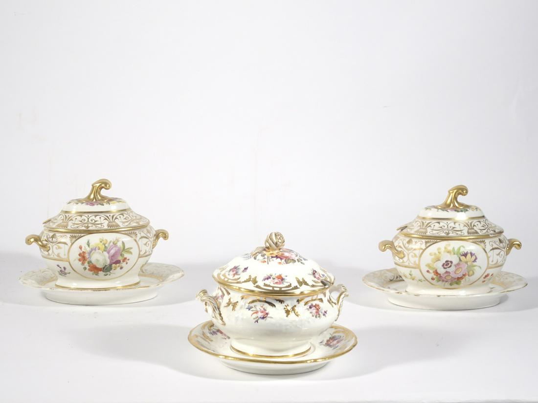 English soft paste sauce tureen grouping (1 of 1)