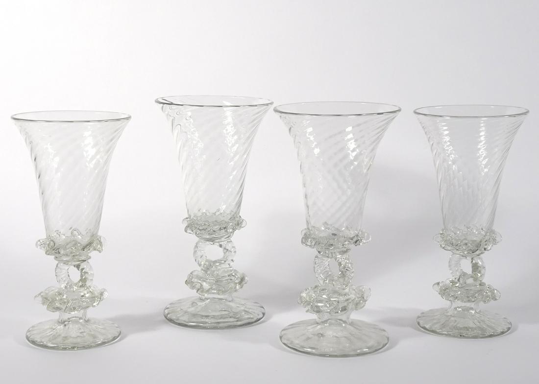 Venetian hand blown glass goblets (1 of 1)
