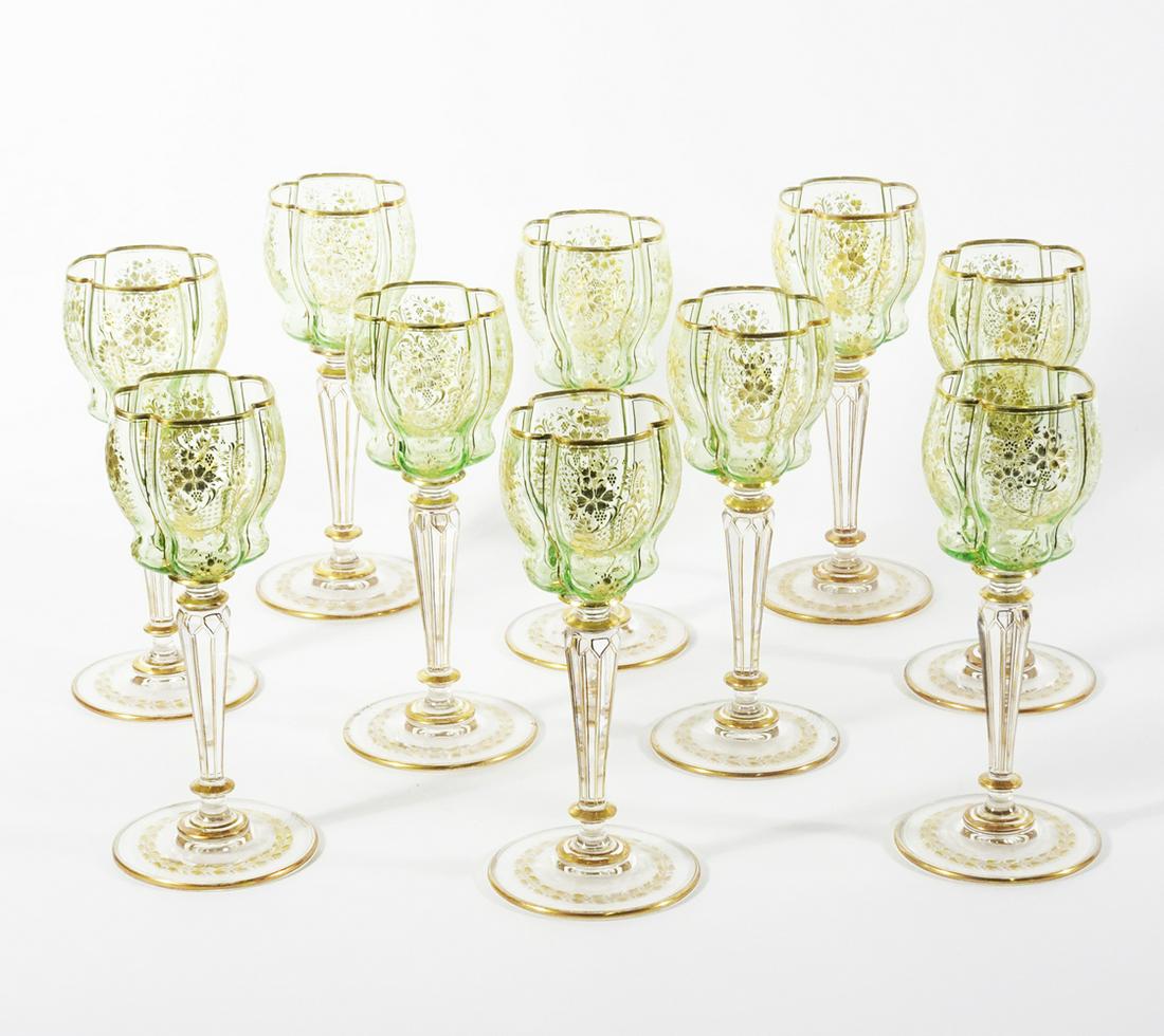 Moser Bohemian glass goblets (1 of 1)