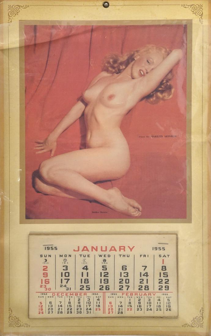 Original 1955 Marilyn Monroe calendar (1 of 1)