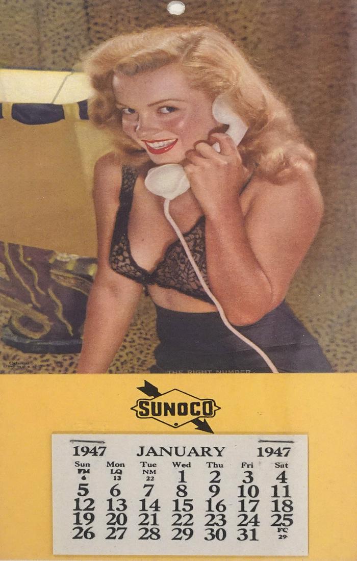 Original 1947 Marilyn Monroe calendar (1 of 1)