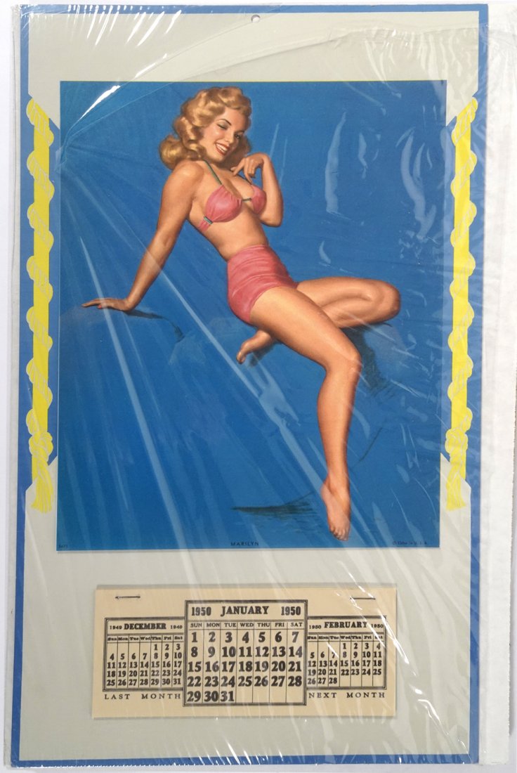 Original 1950 Marilyn Monroe calendar (1 of 1)