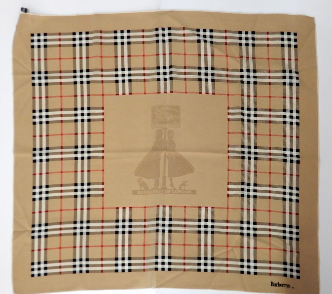 Burberrys of London plaid silk scarf (1 of 2)